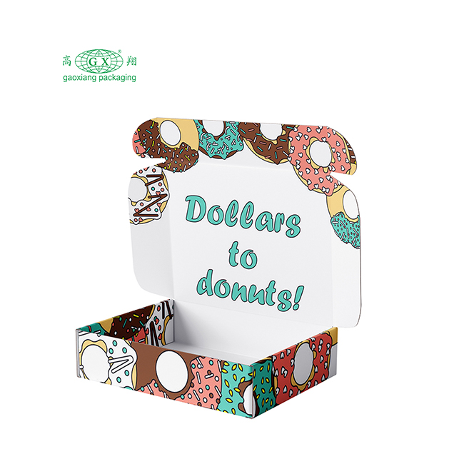 Scatole per imballaggio di biscotti con logo personalizzato Scatole per ciambelle di cartone per alimenti all'ingrosso Scatole personalizzate