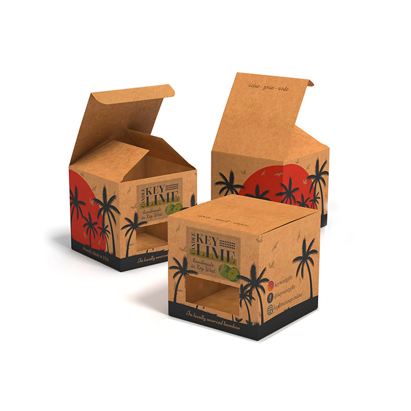 Scatola da imballaggio in carta regalo all'ingrosso Scatole da imballaggio personalizzate per tazze da caffè con design personalizzato con finestra trasparente