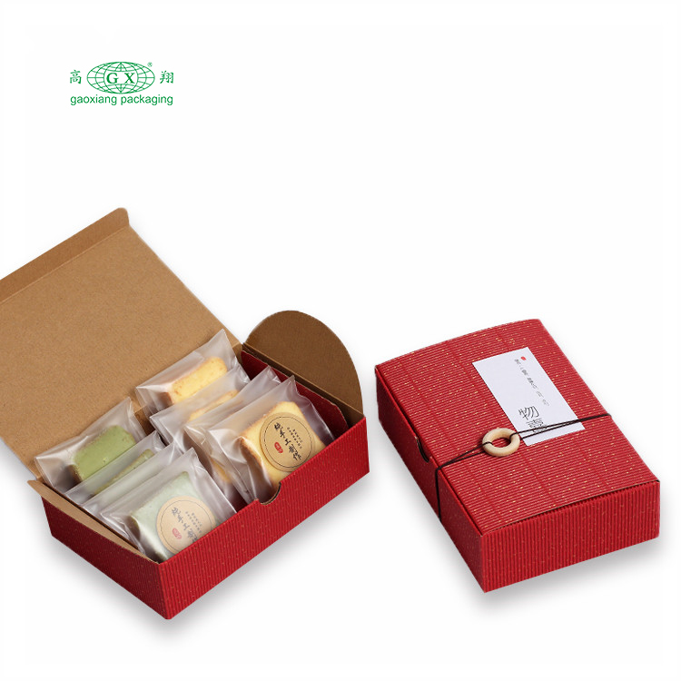 Commercio all'ingrosso logo personalizzato design noci e noccioli scatola di carta alimenti biscotti scatola di carta da imballaggio