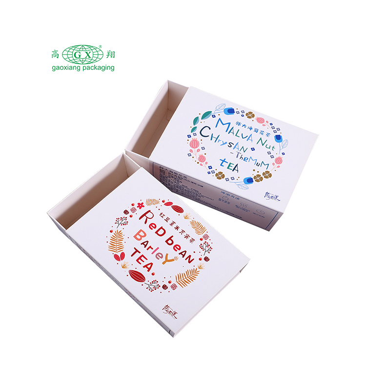 Logo personalizzato piccola bustina di tè confezione regalo cartone scatola da tè di carta