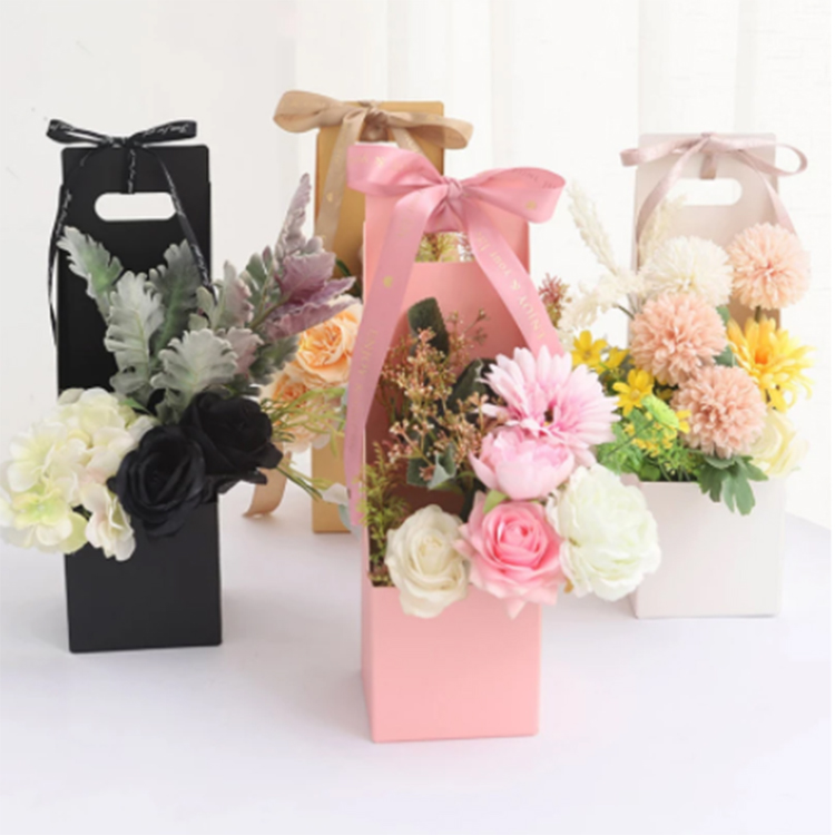 Fiori personalizzati scatola regalo festa di nozze scatola di caramelle imballaggio borse scatole di cartone impermeabili