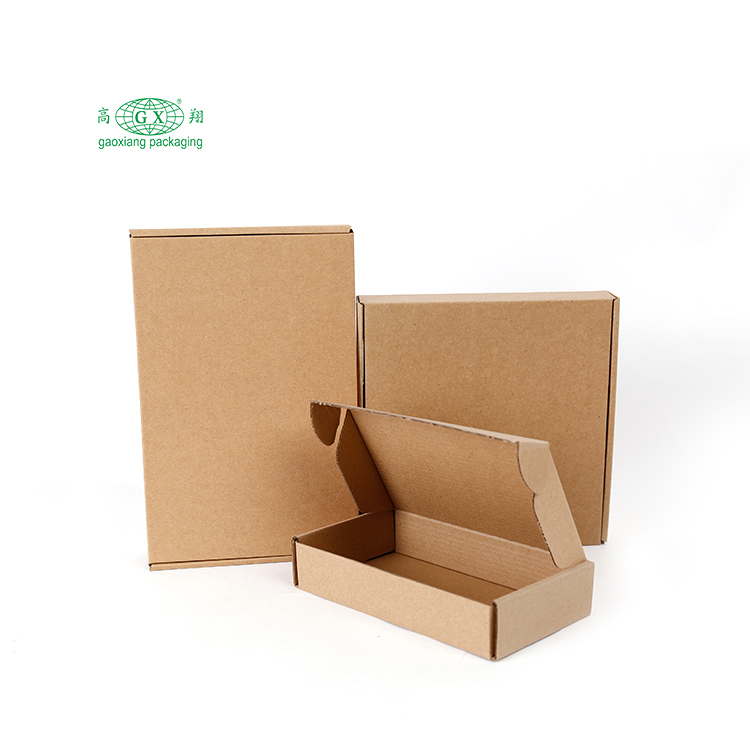Confezione di parrucche e flauto stampate personalizzate scatola di spedizione ondulata per posta cosmetica in cartone di carta comune