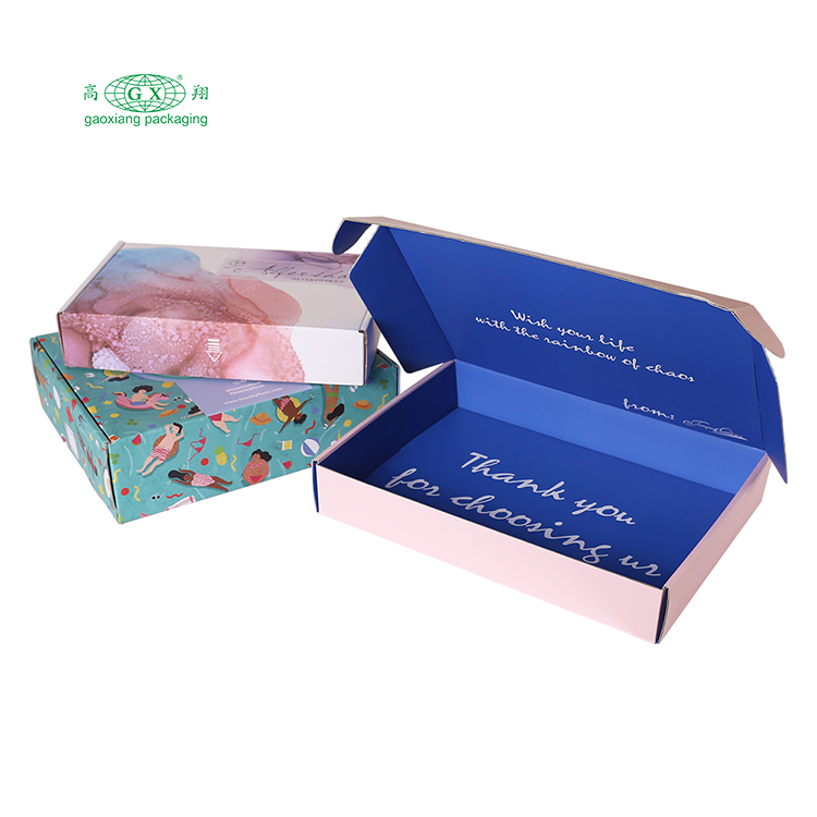 Scatola di abbigliamento per confezioni regalo in carta personalizzata scatola di cartone personalizzata per scatola di imballaggio per biancheria intima