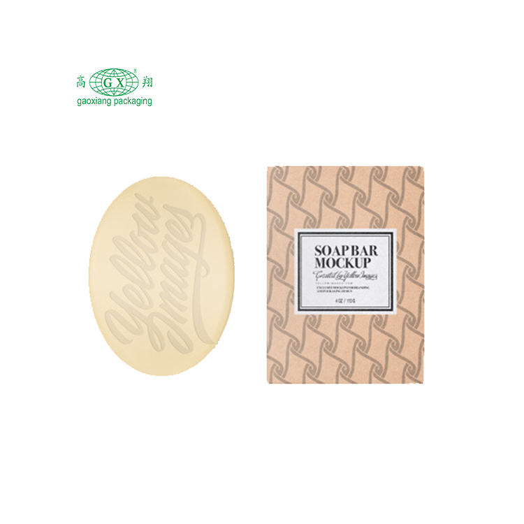 Confezione regalo personalizzata per sapone, confezione in cartone ecologico, scatole di carta kraft con finestra