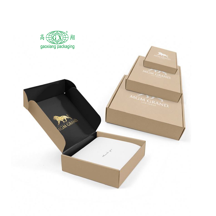 Mailer di e-commerce stampato personalizzato spedizione spedizione trucco cosmetico bellezza regalo di lusso pr confezione scatola di carta kraft ondulata