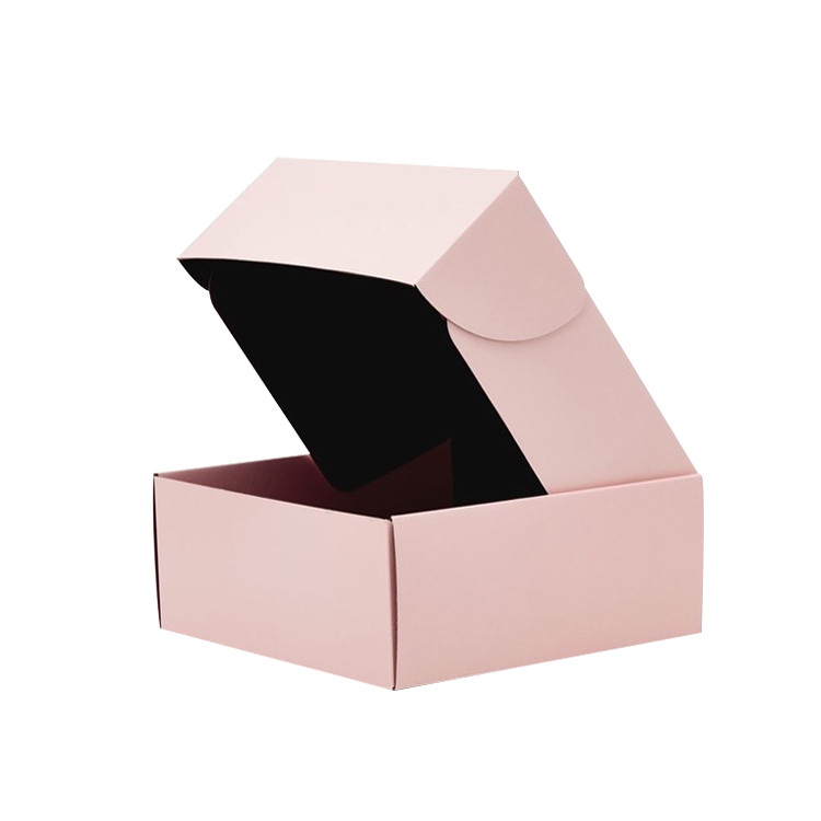 Scatola di carta da imballaggio ondulata per abbigliamento in cartone per posta in abbonamento pieghevole con logo personalizzato all'ingrosso