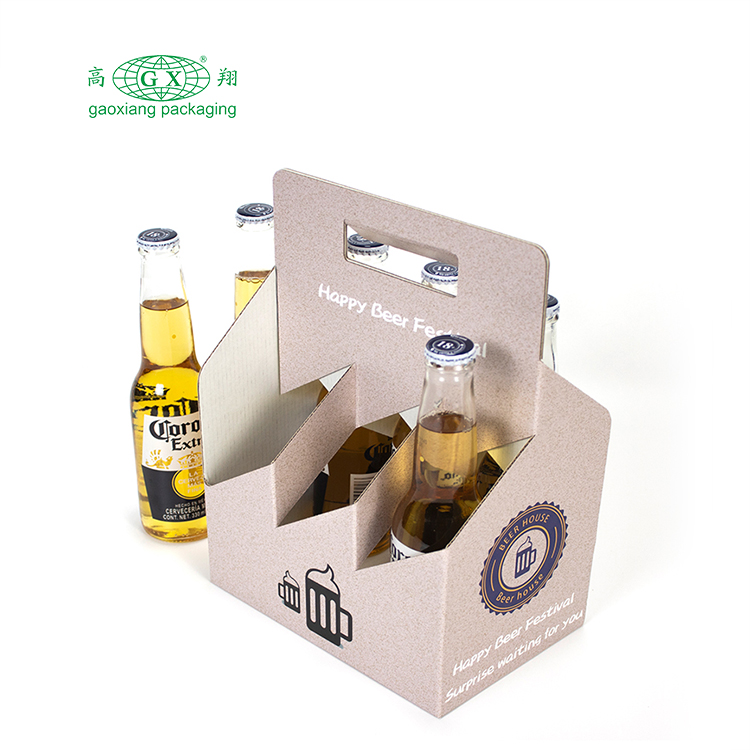 Confezione di scatole di birra personalizzate in fabbrica, confezione da sei eleganti confezioni di whisky per bottiglie di vino