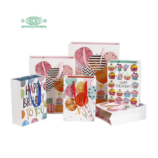 Stampa personalizzata tote bag shopping imballaggio regalo sacchetti di carta confezione scatola dei colori