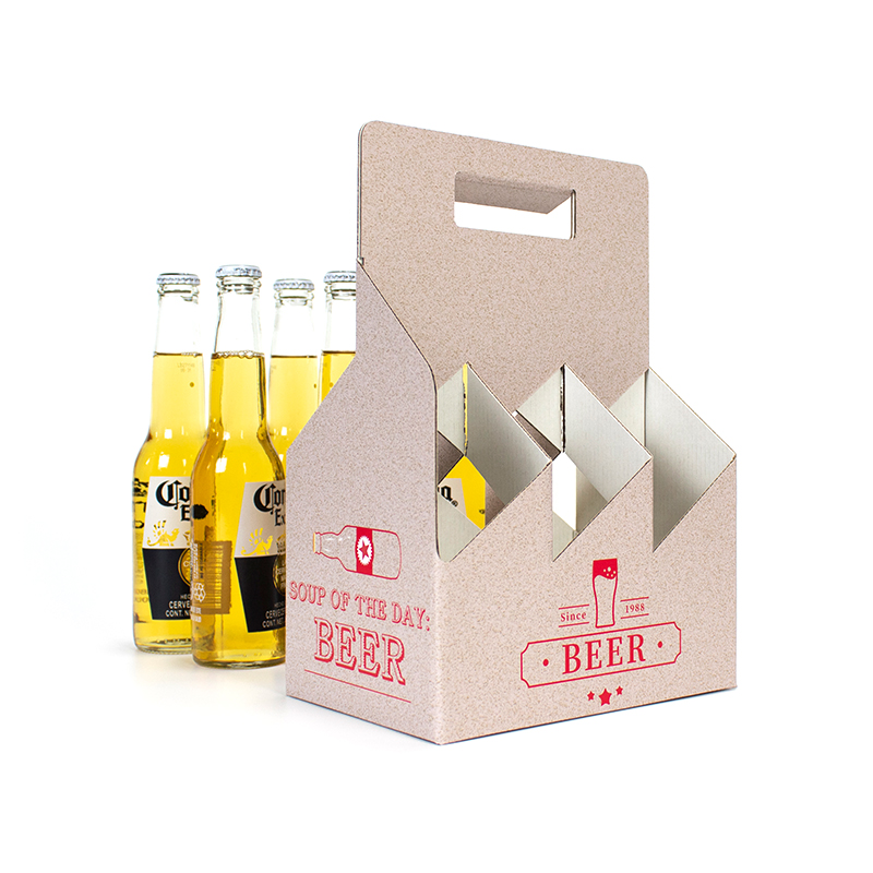 Confezione di scatole di birra personalizzate in fabbrica, confezione da sei eleganti confezioni di whisky per bottiglie di vino