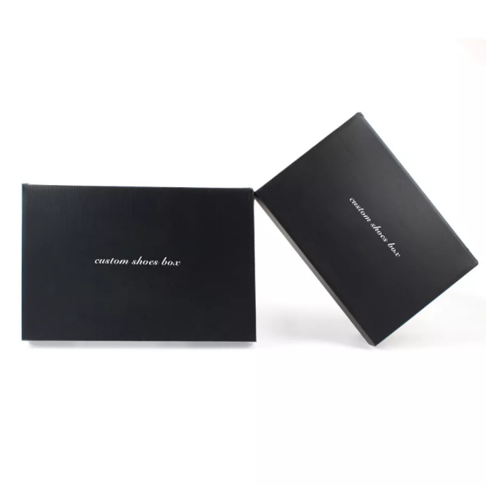 Confezione di scatole da scarpe di colore di lusso all'ingrosso scatola di scarpe da ginnastica in carta da stampa ondulata con logo personalizzato