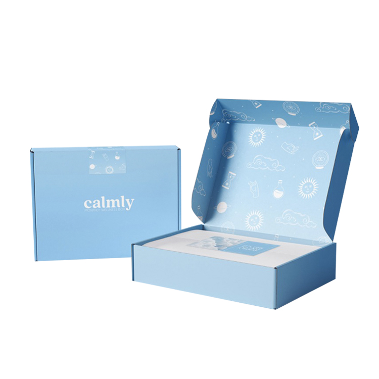 Cartone stampato con logo personalizzato pieghevole in abbonamento per posta in cartone abbigliamento indumento spedizione scatola di carta da imballaggio ondulata