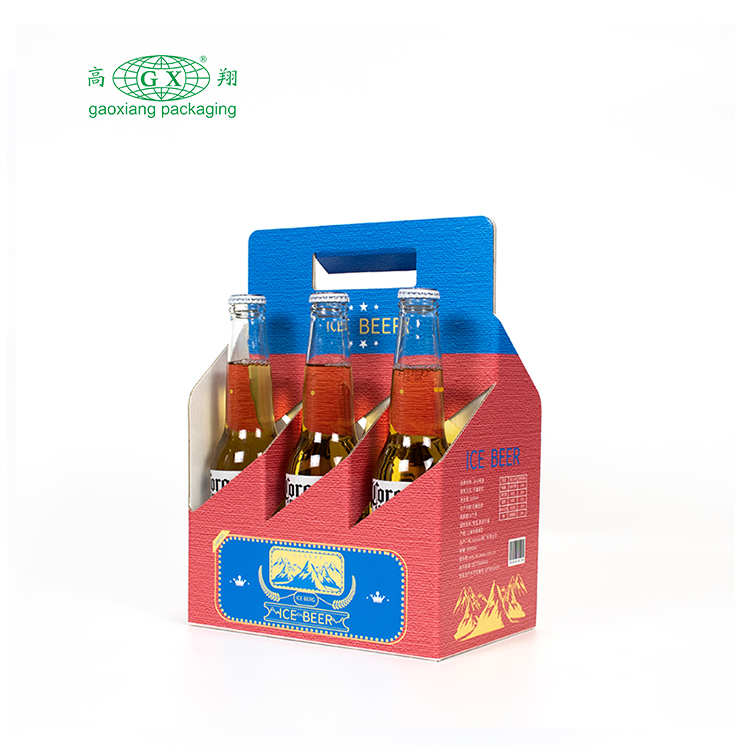Confezione di scatole di birra personalizzate in fabbrica, confezione da sei eleganti confezioni di whisky per bottiglie di vino