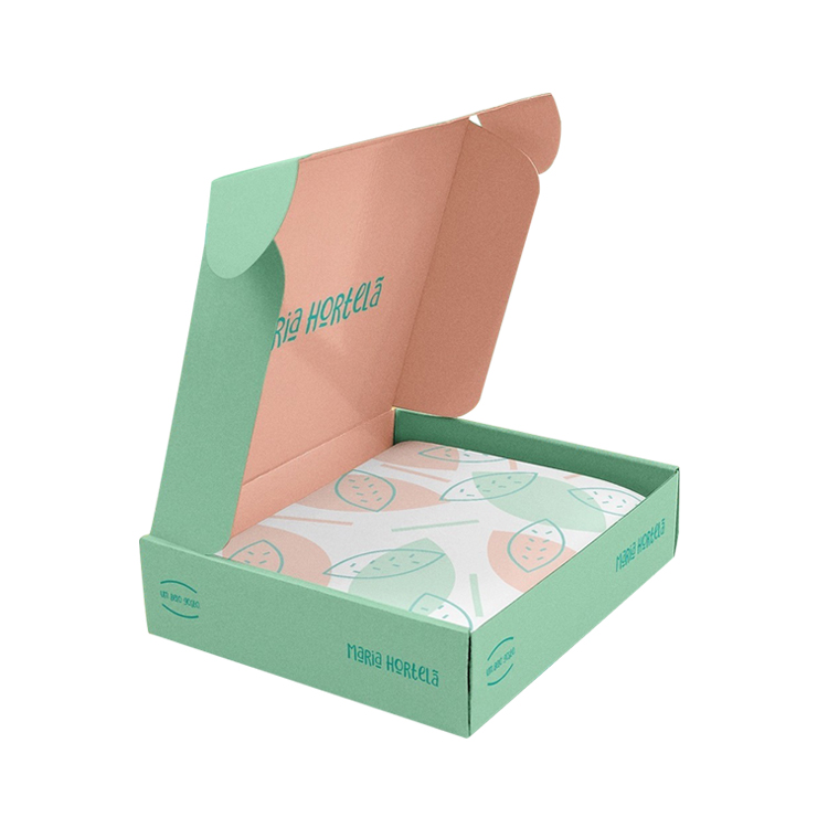 Cartone stampato con logo personalizzato pieghevole in abbonamento per posta in cartone abbigliamento indumento spedizione scatola di carta da imballaggio ondulata
