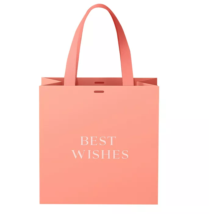 Nuovi sacchetti di carta nera pieghevoli per regalo di compleanno con manico in nastro per confezioni regalo boutique