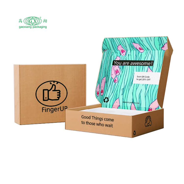 Logo personalizzato stampato biancheria intima personalizzata abbigliamento di bellezza scatole di imballaggio di carta ondulata confezione di scatole di colori