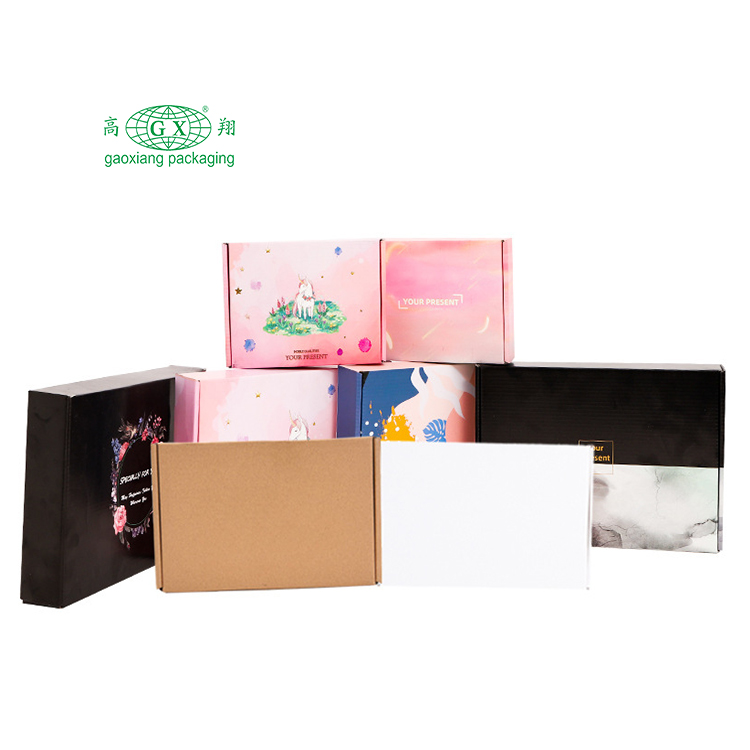 Scatole postali stampate con logo personalizzato eco-friendly, abbigliamento durevole, scarpe da regalo, imballaggi in carta, scatole di spedizione in cartone