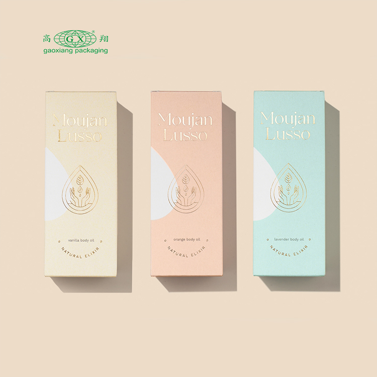 Scatola di imballaggio per set regalo di olio essenziale di vendita al dettaglio personalizzata