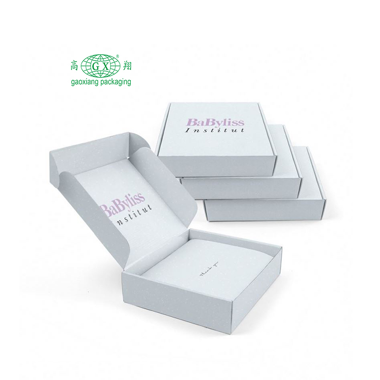 Logo personalizzato all'ingrosso stampato e-commerce mailing spedizione confezione regalo di lusso cosmetico scatola di cartone ondulato