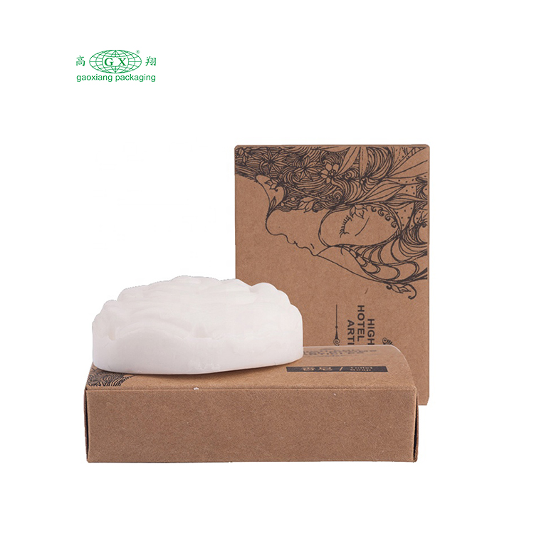 Logo personalizzato in carta kraft ecologica asst scatola di sapone stampata a colori