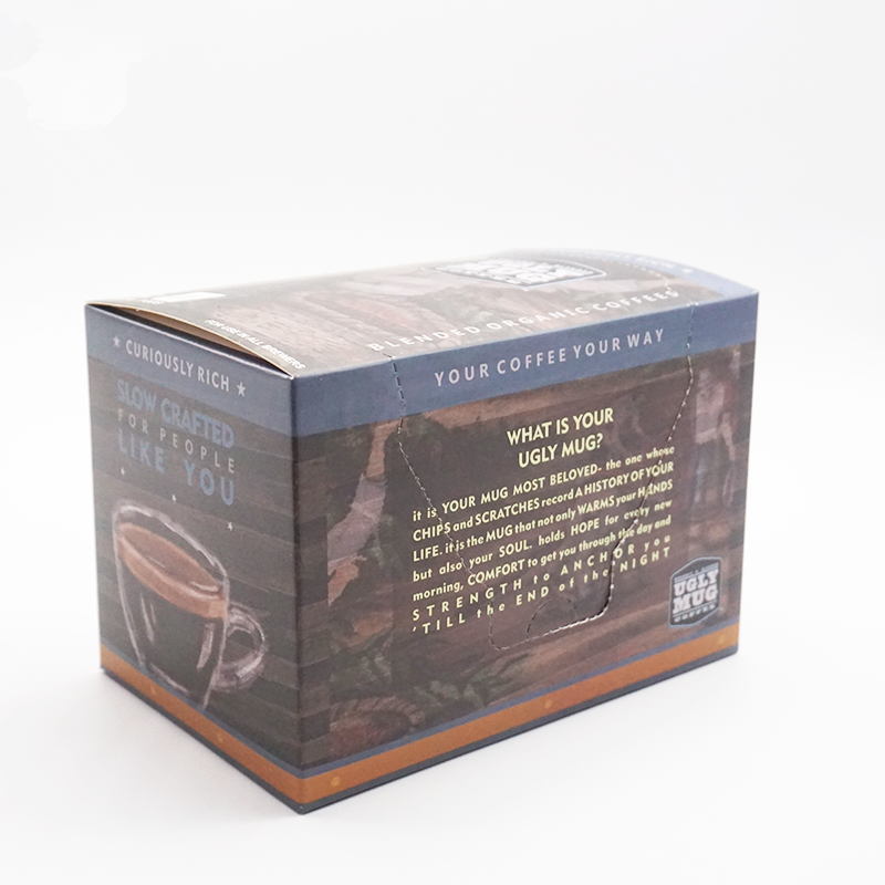 Scatola di imballaggio per capsule k-cup in cartone confezione da 12 pezzi keurig k cup box con personalizzazione