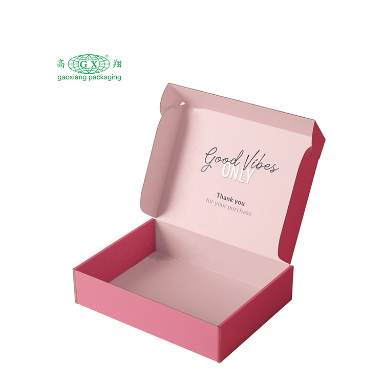 Commercio all'ingrosso eco skincare bellezza panno imballaggio mailer carta ondulata logo personalizzato stampato consegna regalo scatola di imballaggio postale