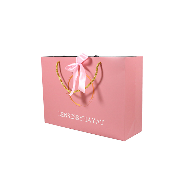 Shopping bag in carta per indumenti regalo di lusso personalizzati con stampa del logo