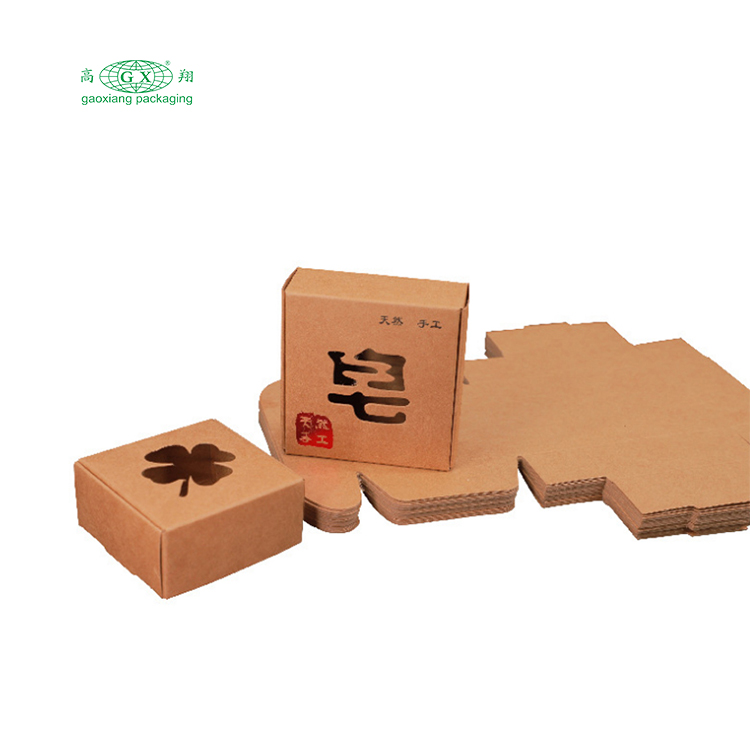 Scatola di sapone kraft per imballaggio in cartone nero con logo design personalizzato all'ingrosso