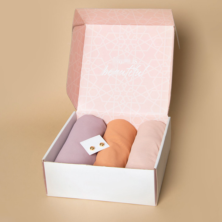 Confezione regalo personalizzata in chiffon con scialle sciarpe sciarpe personalizzate