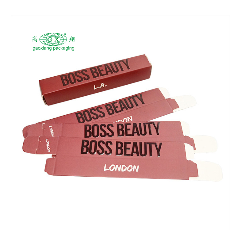 Scatole di carta per imballaggio tubo Lipgloss di lusso personalizzate all'ingrosso con logo