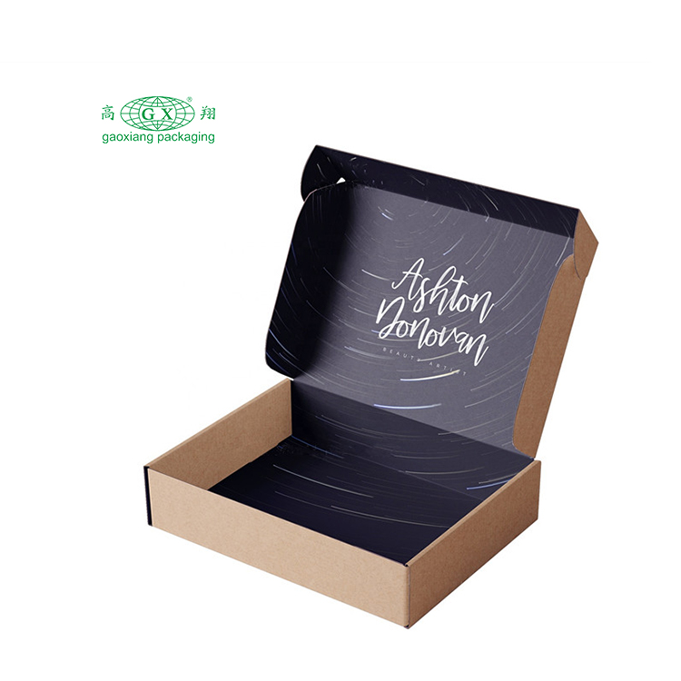 Commercio all'ingrosso eco skincare bellezza panno imballaggio mailer carta ondulata logo personalizzato stampato consegna regalo scatola di imballaggio postale