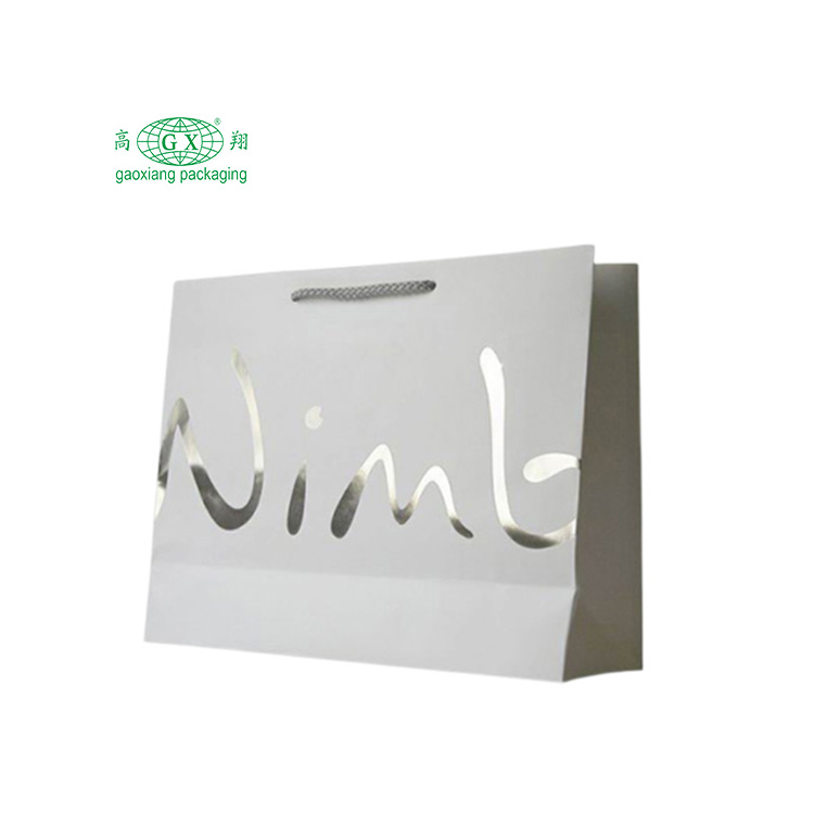 Borsa per capelli in carta stampata con logo personalizzato all'ingrosso in fabbrica con etichetta privata