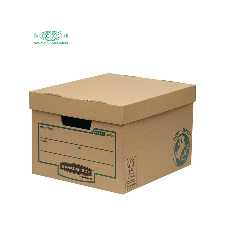 Scatola per archivio in cartone ondulato di alta qualità per lo stoccaggio pesante